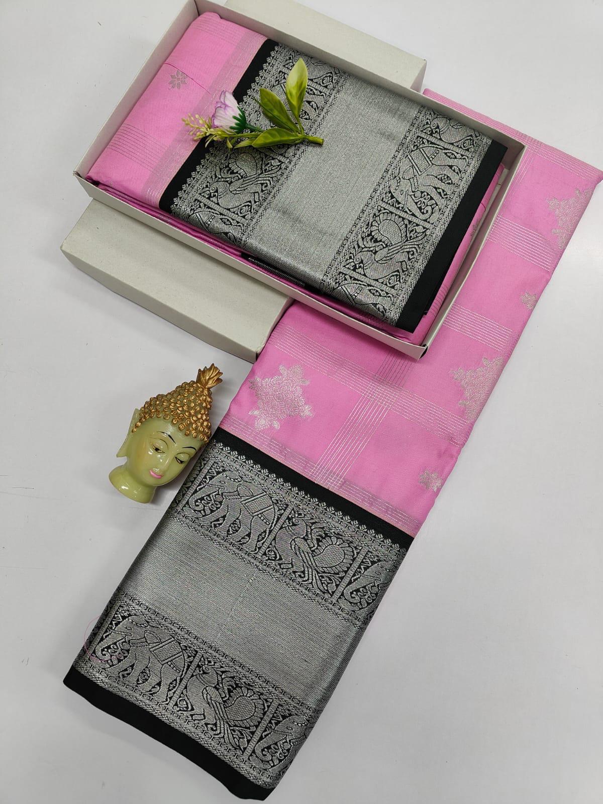 Dharmavaram soft silk saree