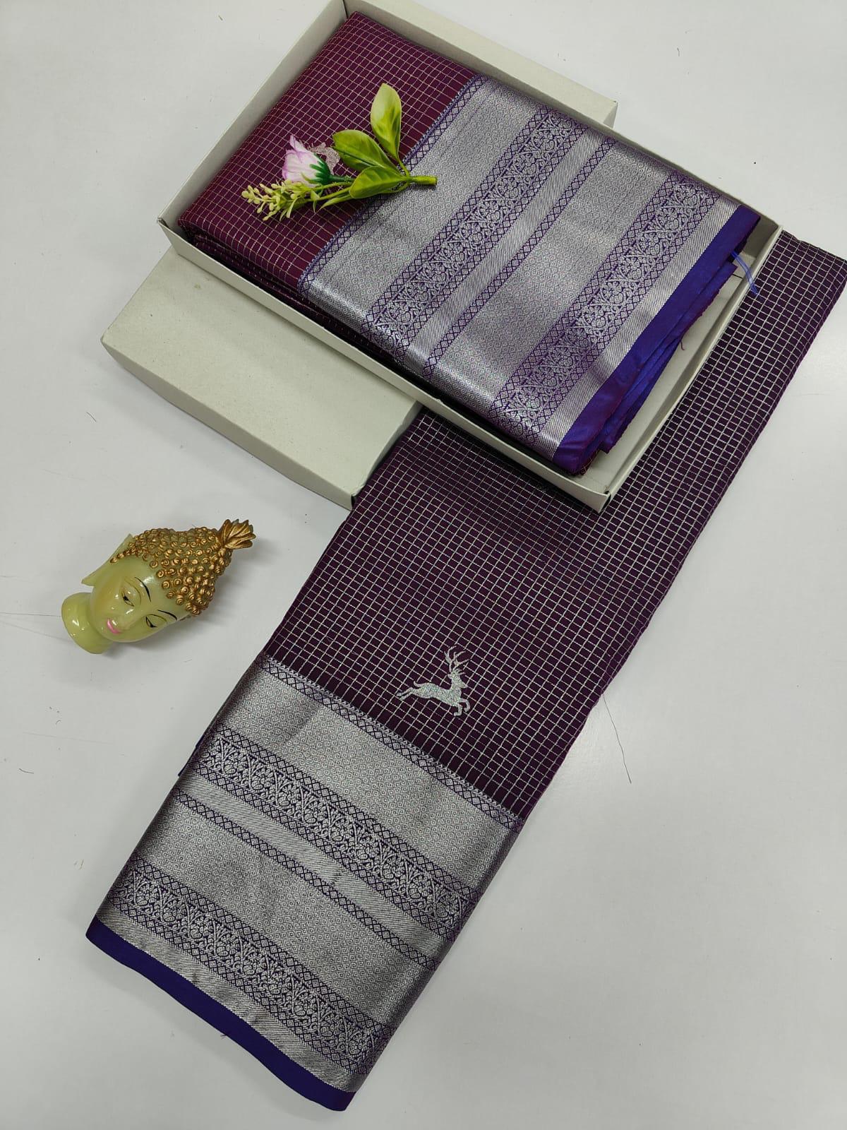 Dharmavaram soft silk saree