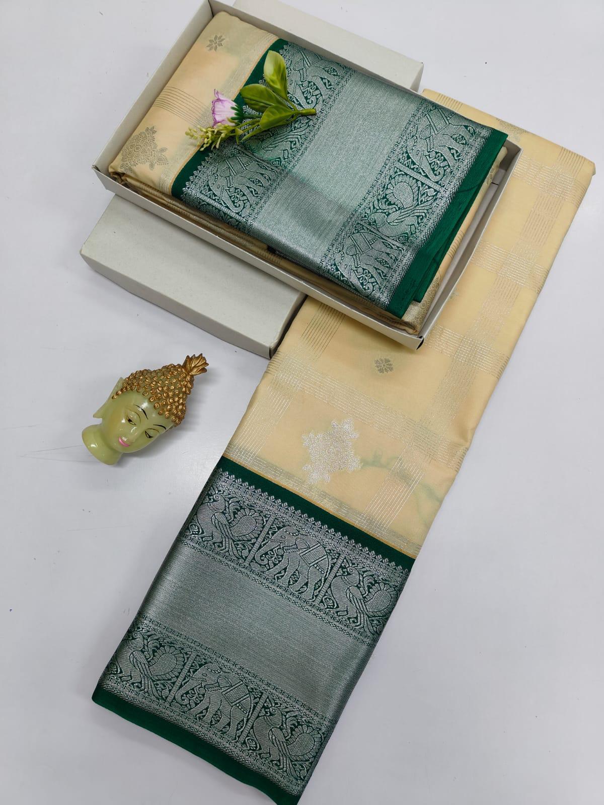 Dharmavaram soft silk saree