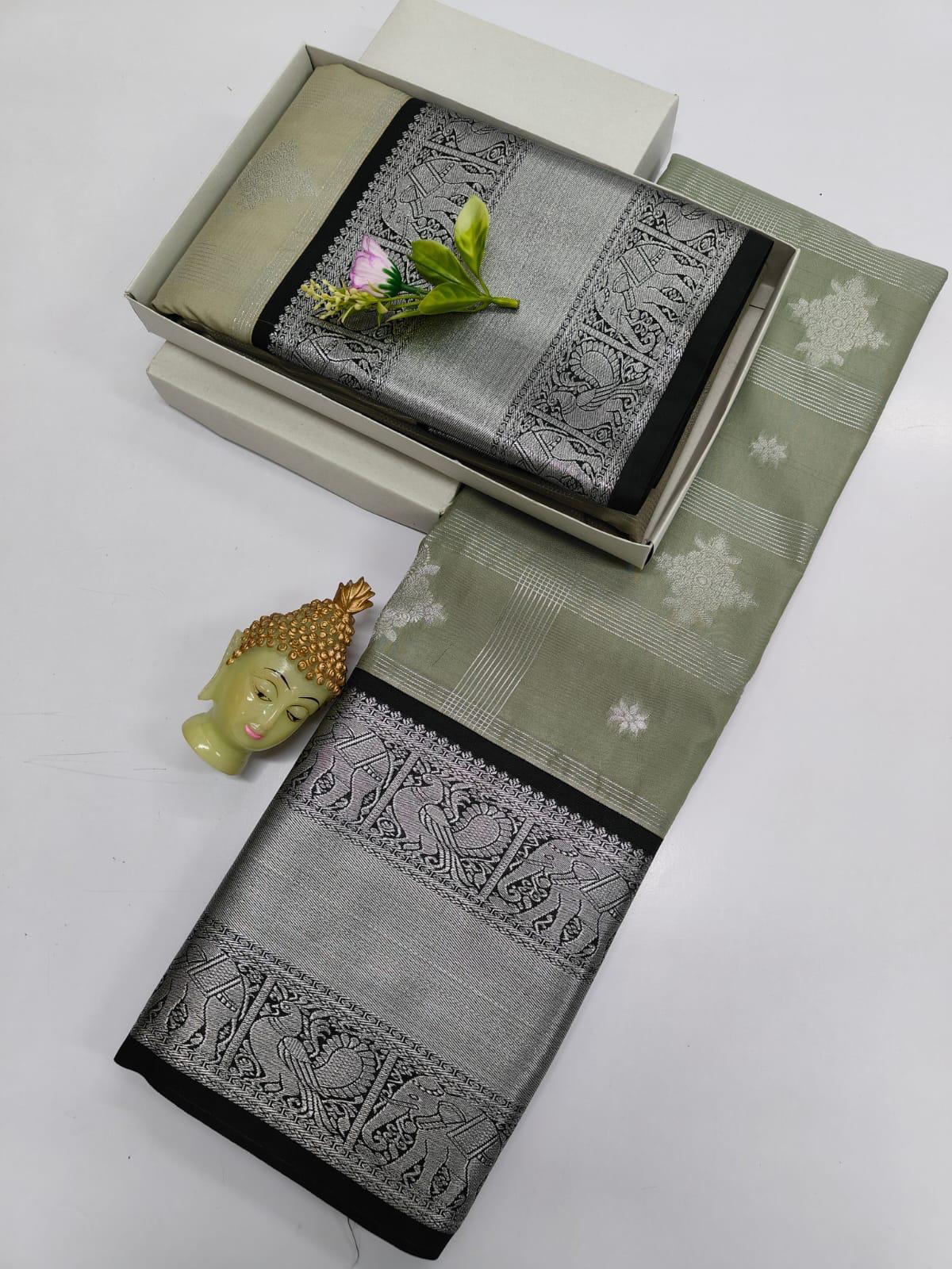 Dharmavaram soft silk saree