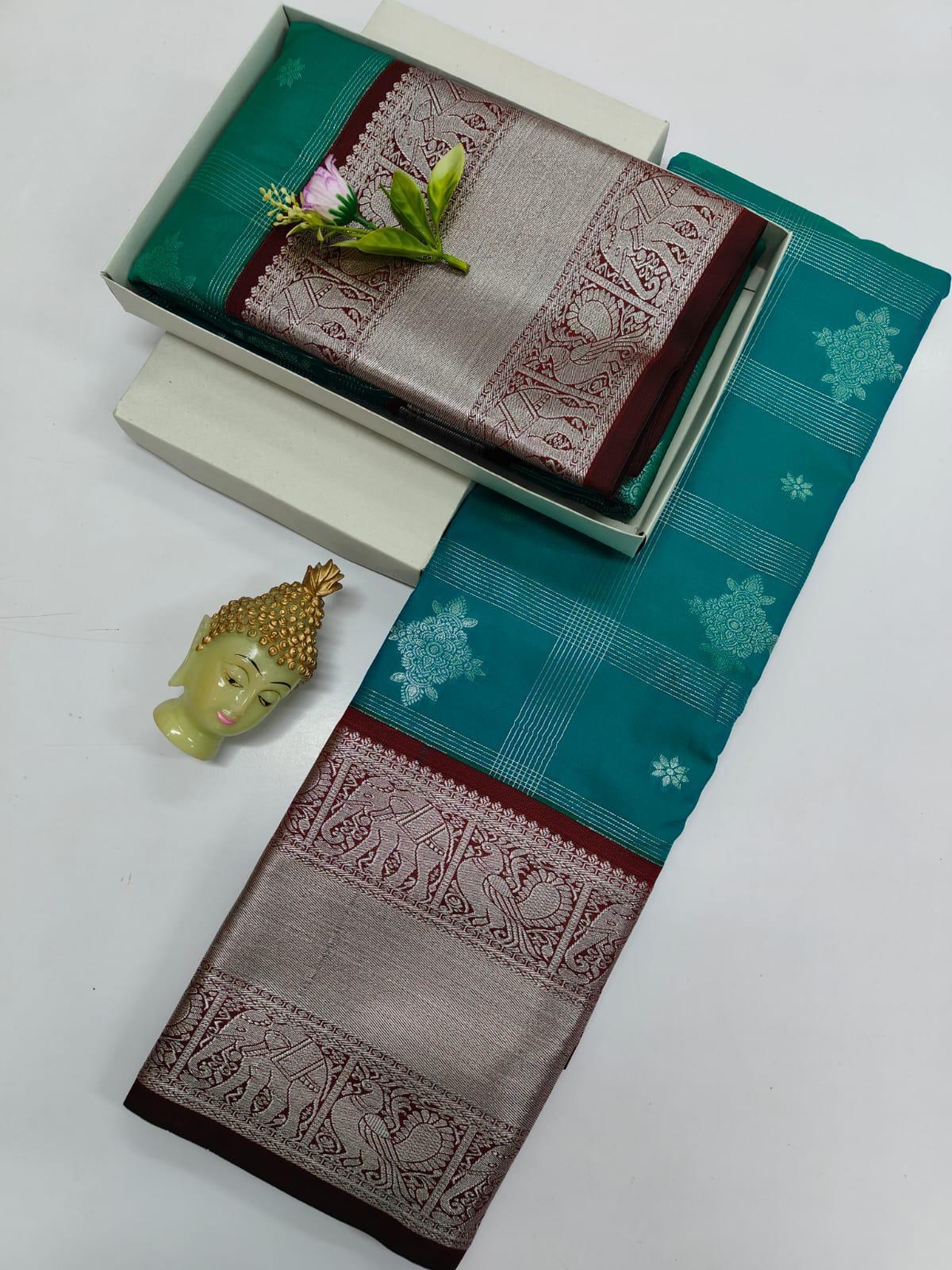 Dharmavaram soft silk saree