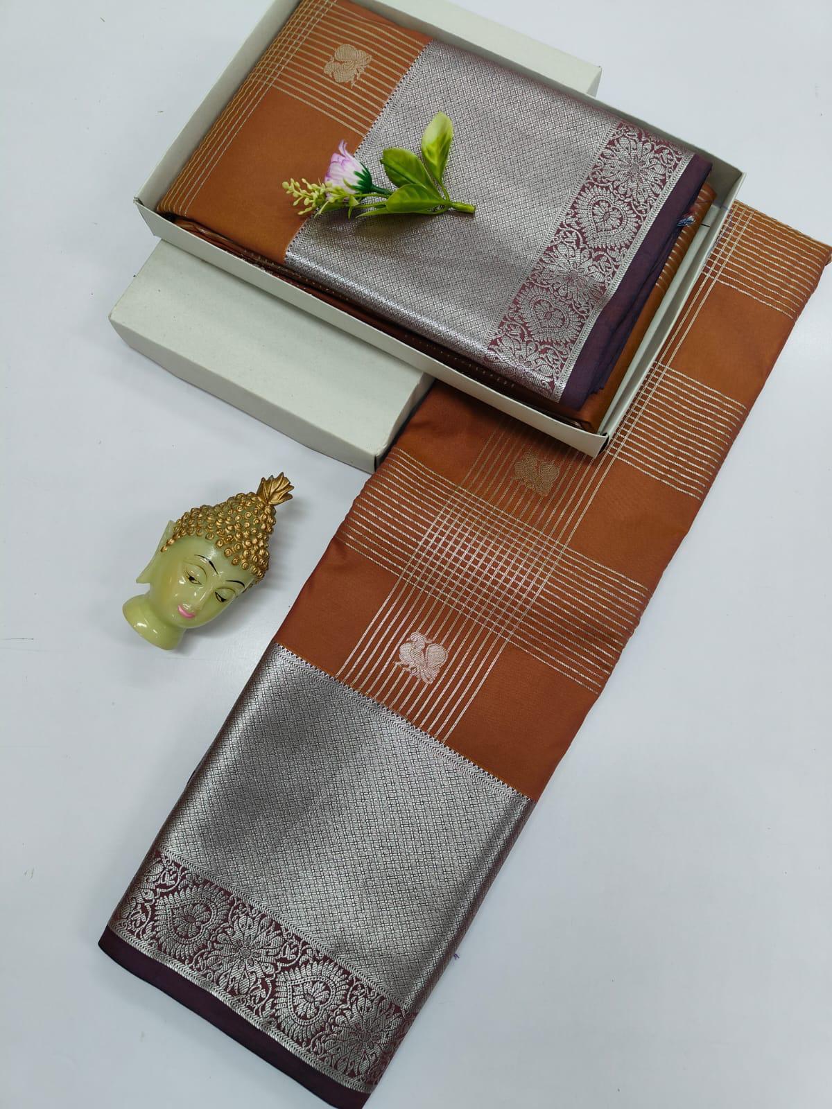 Dharmavaram soft silk saree