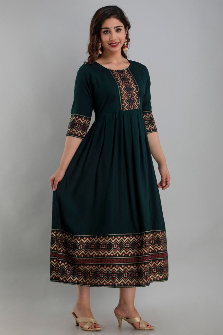 Floral Tops - Dark Blue